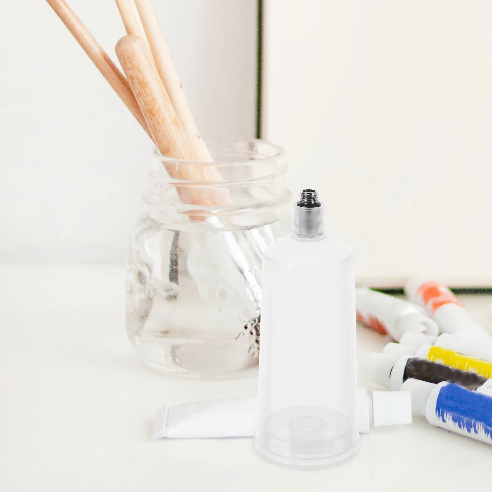 Metal Portable Bottle Container Spray Gun Paint Bottle For Miniature Painting Station Christmas Art Supplies