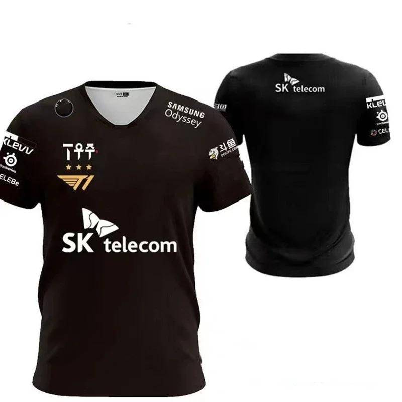 T1- Men's Esports Competition Uniform, Oversized Top, Short Sleeved Esports Fan, 2022 New Collection