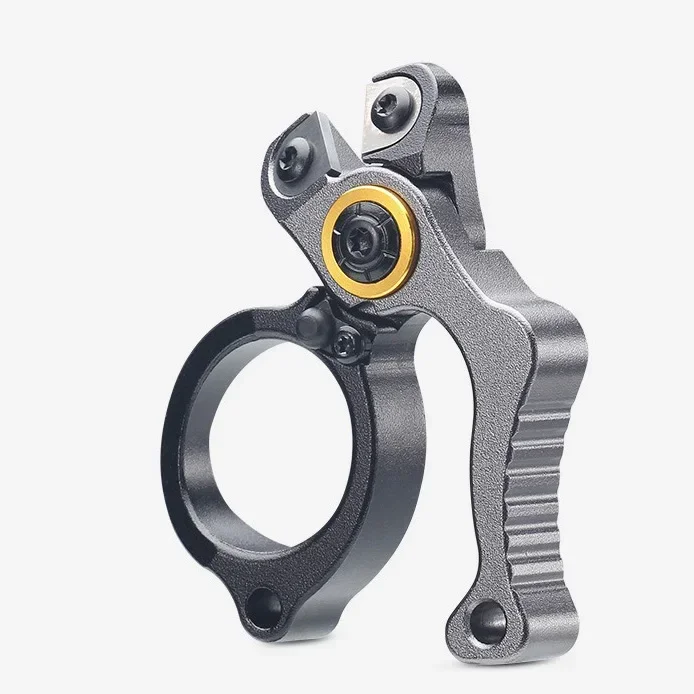 TRALOW Multifunktionale Mini-Zange Schere Aluminium-Riemenverschluss Schnurschneider Haken-Demontage Ösenöffner Tragbares Angelwerkzeug – Detail 5