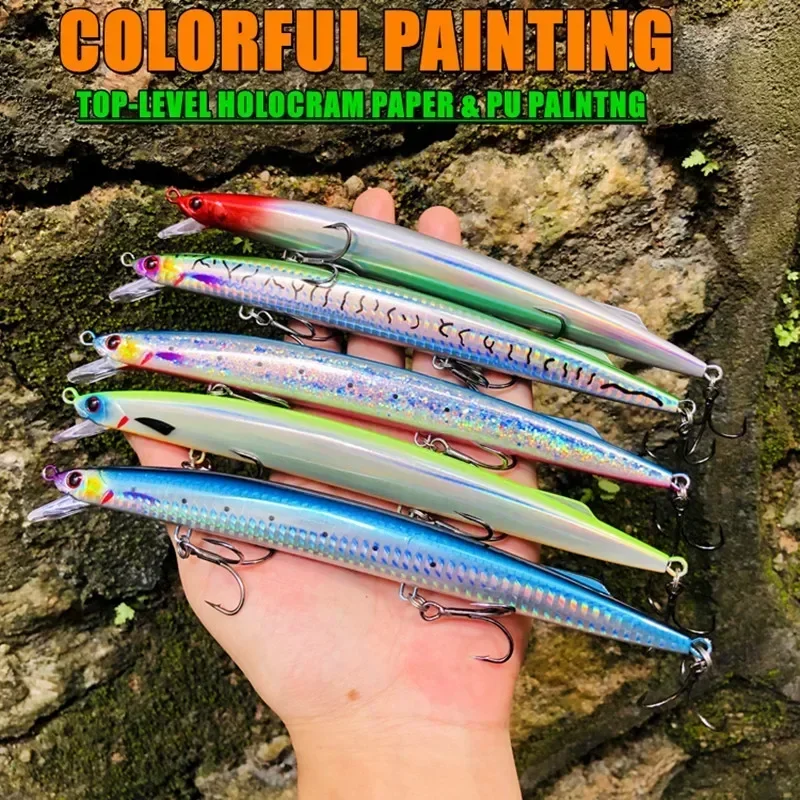 إغراء صيد أسماك البلمة الغارقة GREENSPIDER ، الطعوم الصلبة ، Jerkbait الصب الطويل ، مياه البحر لسمك التونة في البحر ، 36g ، جديد