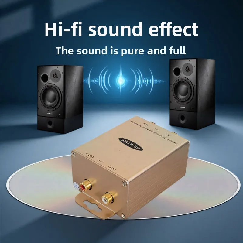 متوازن إلى محول RCA XLR إلى محول عزل RCA صندوق محول عالي إلى منخفض خالي من الضوضاء #3