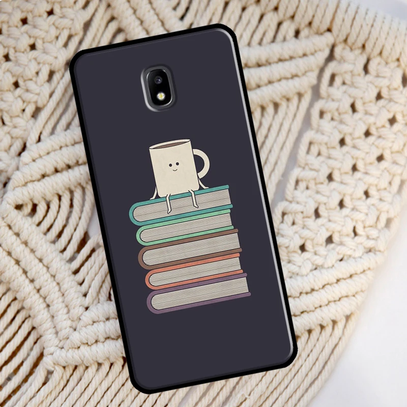 Read Books illustration Phone Case For Samsung J4 J6 Plus J1 J3 J7 J5 2016 A5 A3 2017 A6 A8 J8 A7 A9 2018 Cover