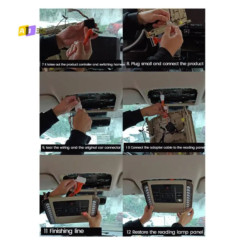 

A03E-Car Middle Door Armrest Button Cover With Electric Sliding Door Switch For Toyota ALPHARD/VELLFIRE 40 Series 2023+