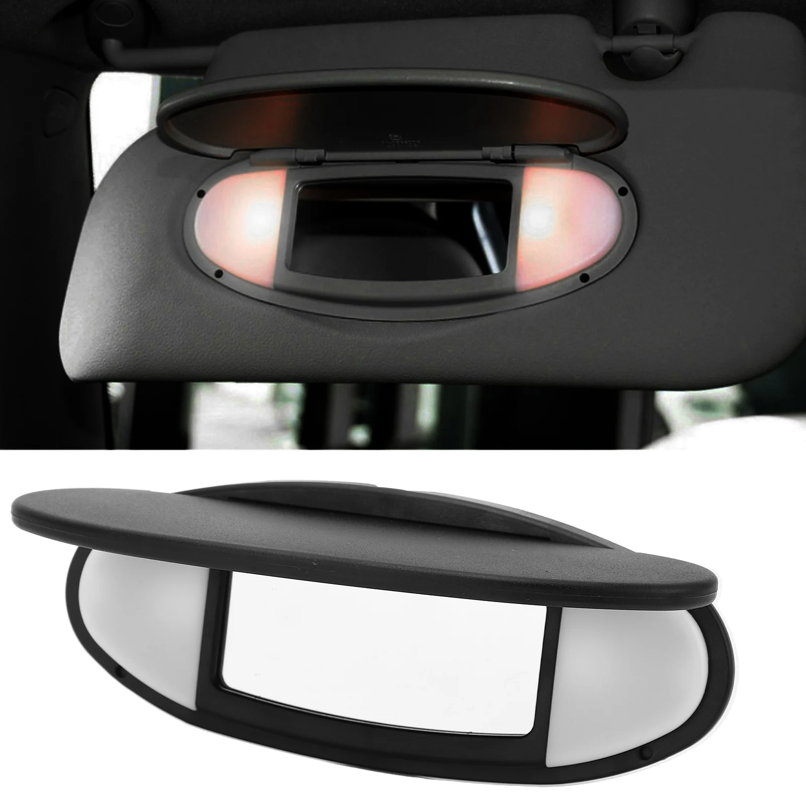 Sun Visor Accessory Front Sun Visor with Vanity Mirror Anti Glare Sun Proof Safe Driving Replacement For R55 R56 R60 2007‑2014
