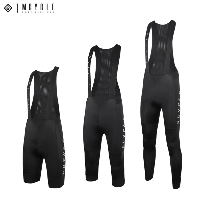 Mcycle Wholesale Cycling Long Bib Pants Cycling Pant Seamless Legging Pockets Breathable Unisex Cycling Gel Pad Bib Tights