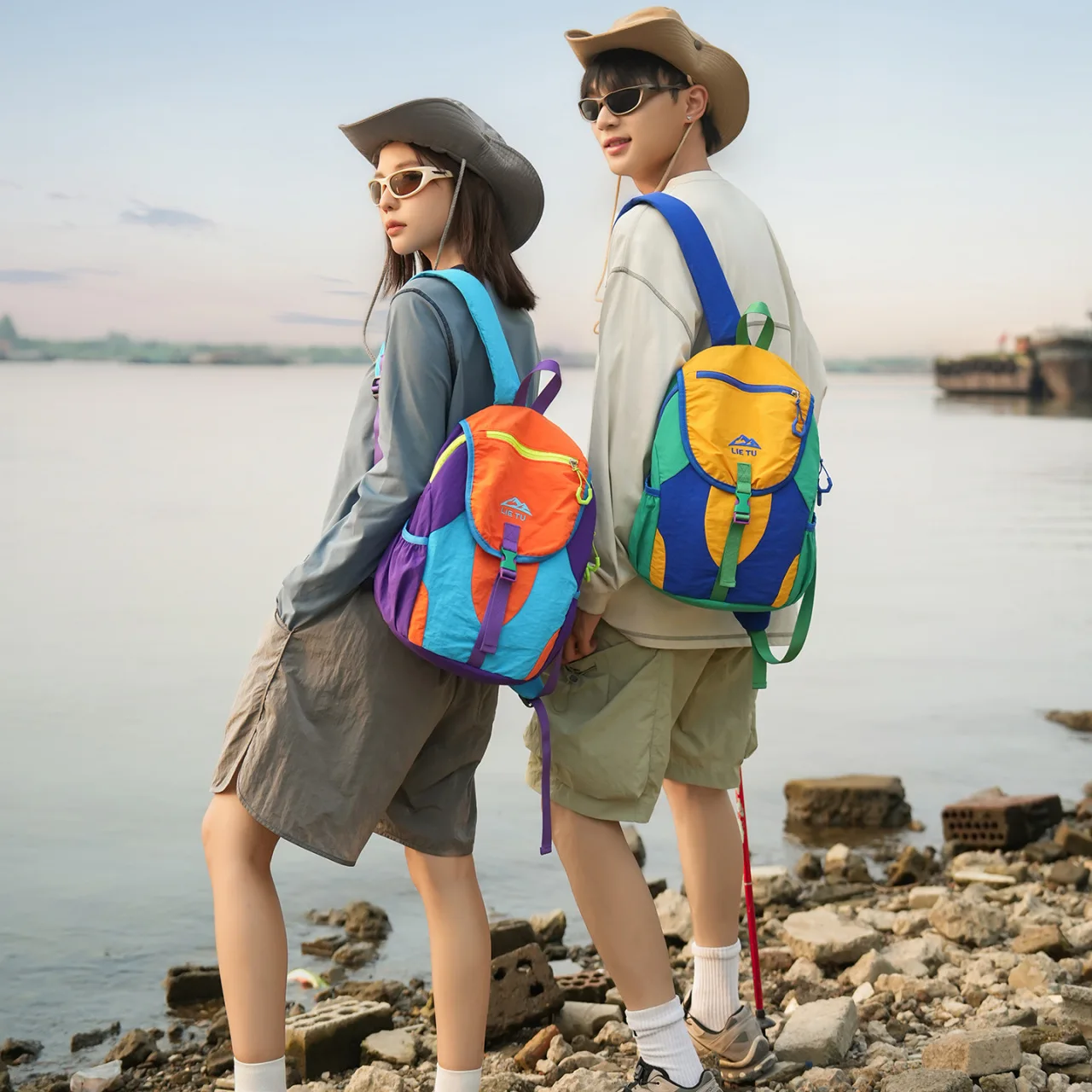 Lightweight Hiking Backpack Multifunctional Outdoor Sports Rucksack Waterproof Travel Daypack for Cycling Trail Running Trekking
