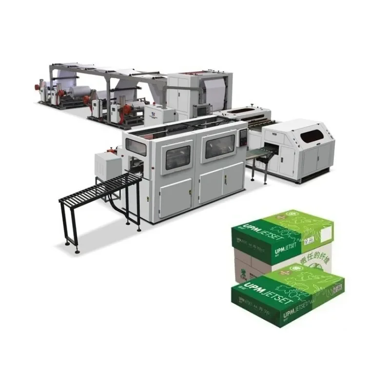 Automatic A4 Paper Cutting Machine and Packing Machine A3 A4 A5 Size Paper Roll To Sheet Cutting Machine with Economic Price