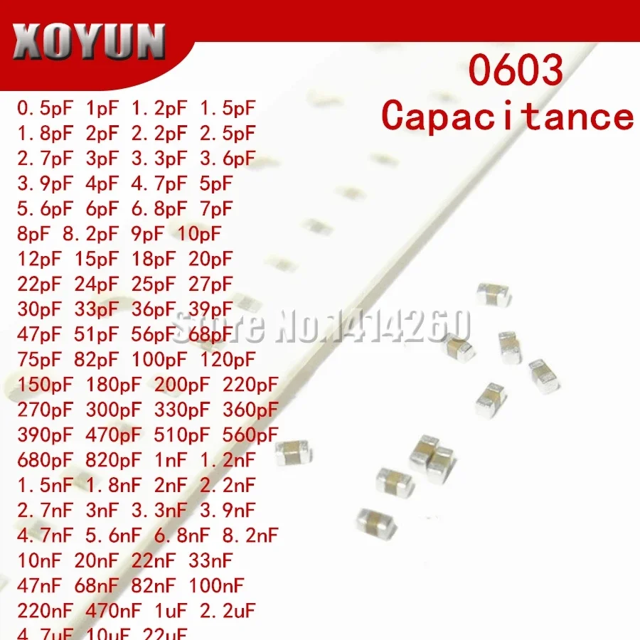 100Pcs 0603 50V Smd…