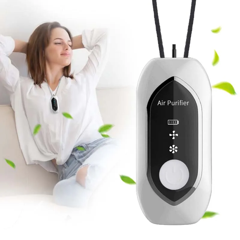 Collar Purificador de Aire Portátil, Alta Eficiencia, Ahorro de Energía, Iones Negativos, Larga Duración, Purificador de Aire Personal