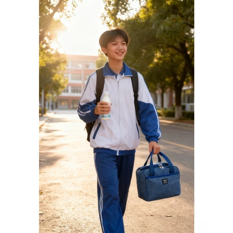 

Термос, кухонная коробка для завтрака, изолированная сумка для обеда из ткани Оксфорд, водонепроницаемая термосумка для еды, сумка унисекс для пикника и путешествий