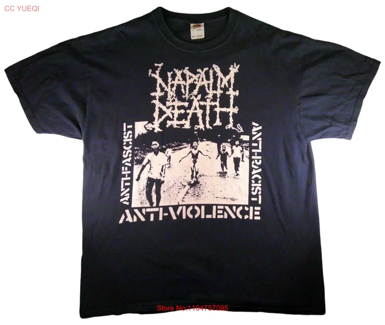 Napalm Death The Curse EP Camiseta 2000s XL vintage Lavado Transpirable Versátil Unisex Casual Suave ropa de diseñador Elegante