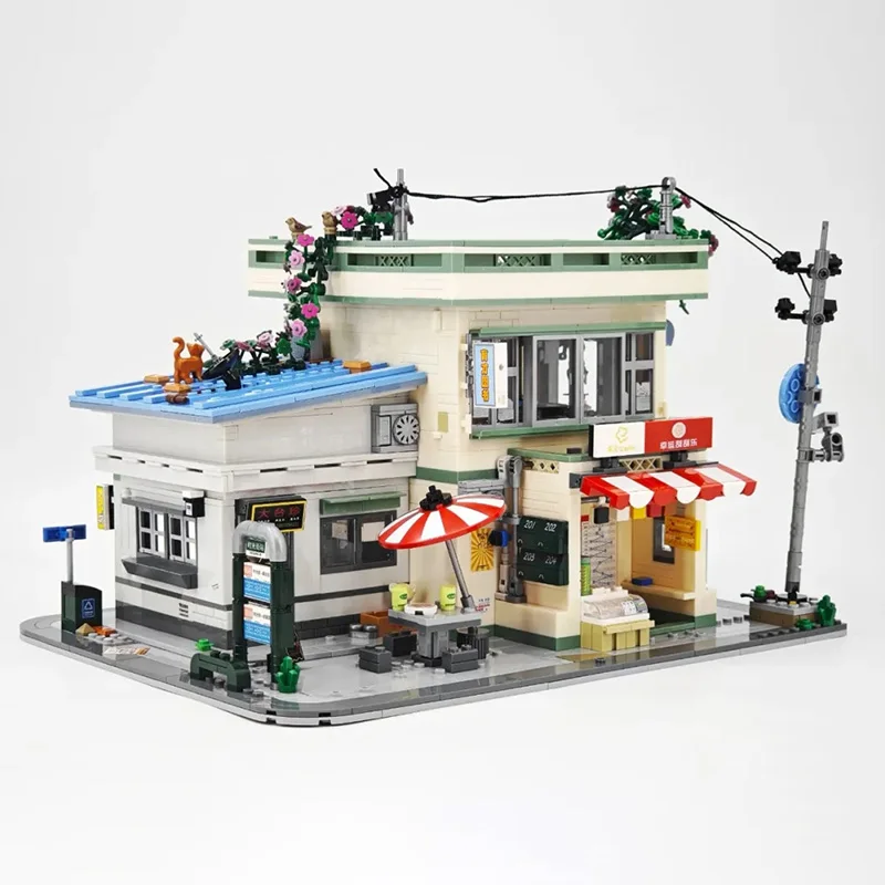 

Creative Classic House Model Building Blocks Toy Set Street View Store Bedroom Barbershop City Friends Bricks Toys for Girls