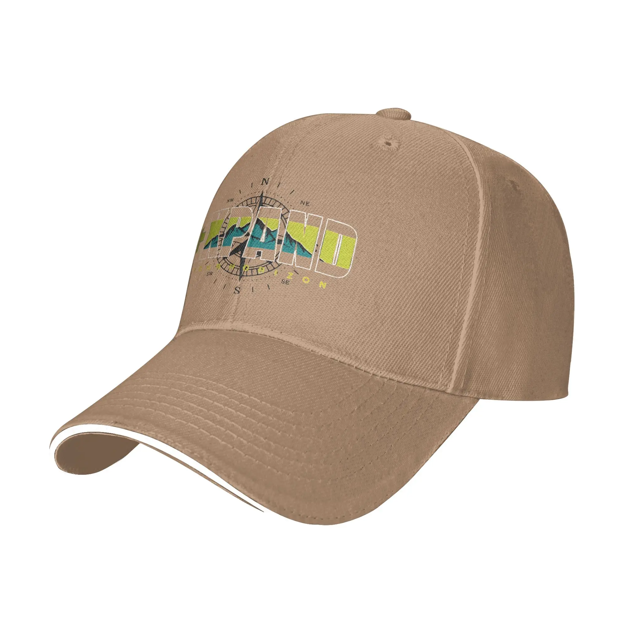 Expand Your Horizon Mountains Sandwich Caps Unisex Fashion Baseball Cap Exploring Adjustable Sun Caps All seasons Hat Adult