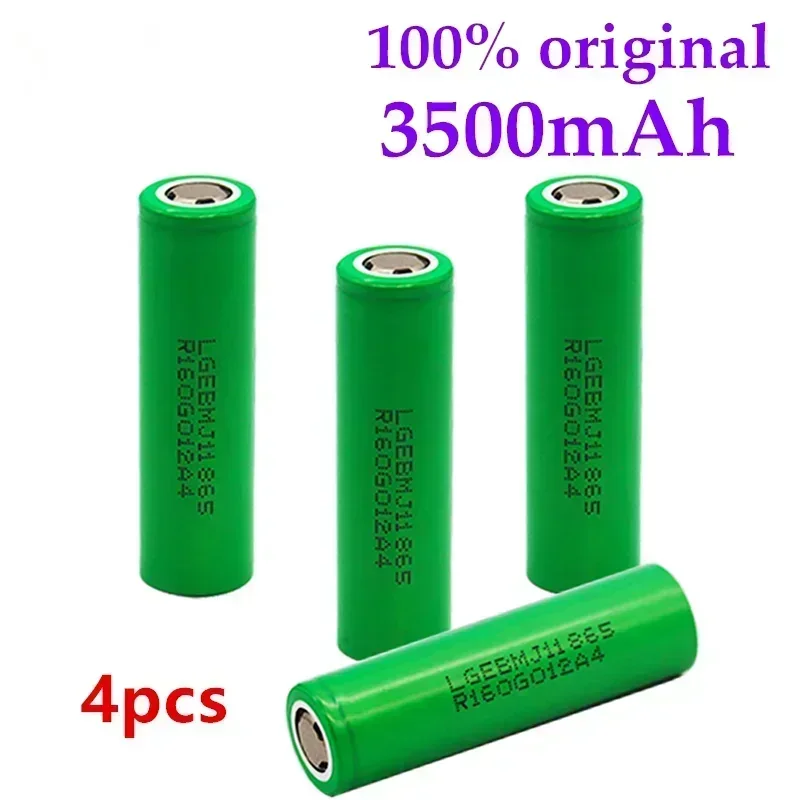 2024 VTET 100% Original  3.7V 3.5Ah 18650 Lithium Rechargeable Battery 3500mAh High-quality For Flashlight Batteries For LG MJ1