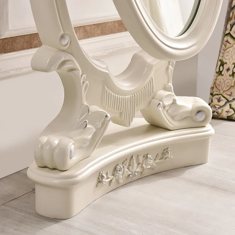 Specchi bianchi per camera da letto Design completo per tutto il corpo Specchio da pavimento grande di lusso moderno nordico Soggiorno Designer Miroir Sur Pied Furniture