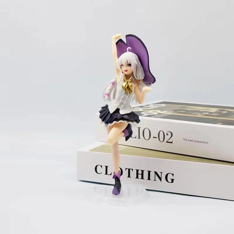 19CM Anime Figure Wandering Witch: The Journey Pf Elaina Standding Position Model Dolls Toy Gift Collect Boxed Ornaments PVC