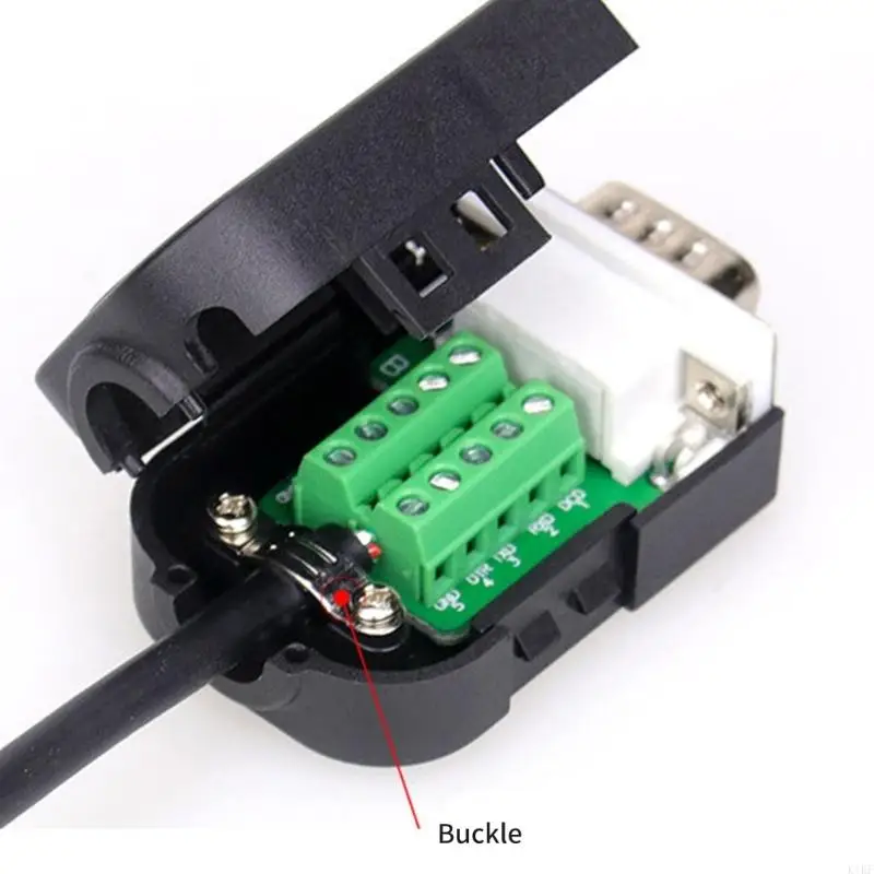 2Packs DB9pin Serial Adapters Solderless 9Pin D SUB RS232 RS485 Terminal Connectors Module Includes Bolt/Nut K1KF