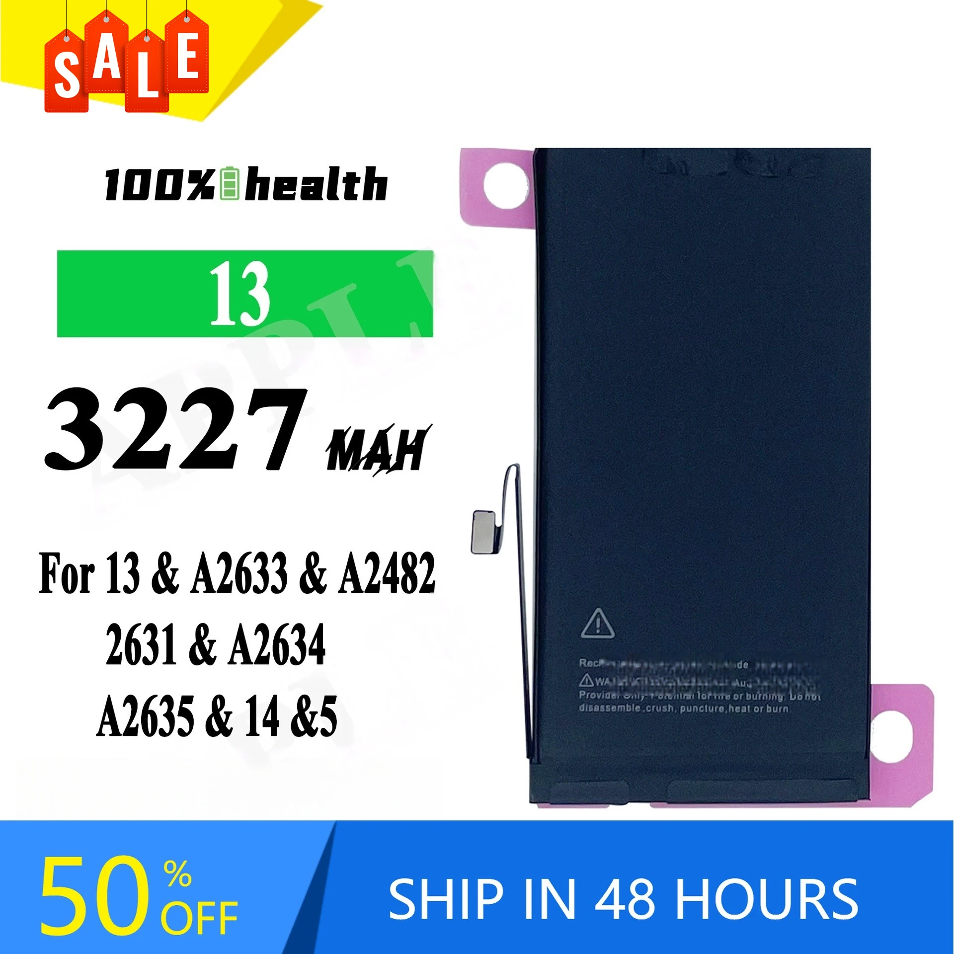 For Apple IPhone 13 Lithium Battery High-capacity 3227mAh Rechargeable Battery