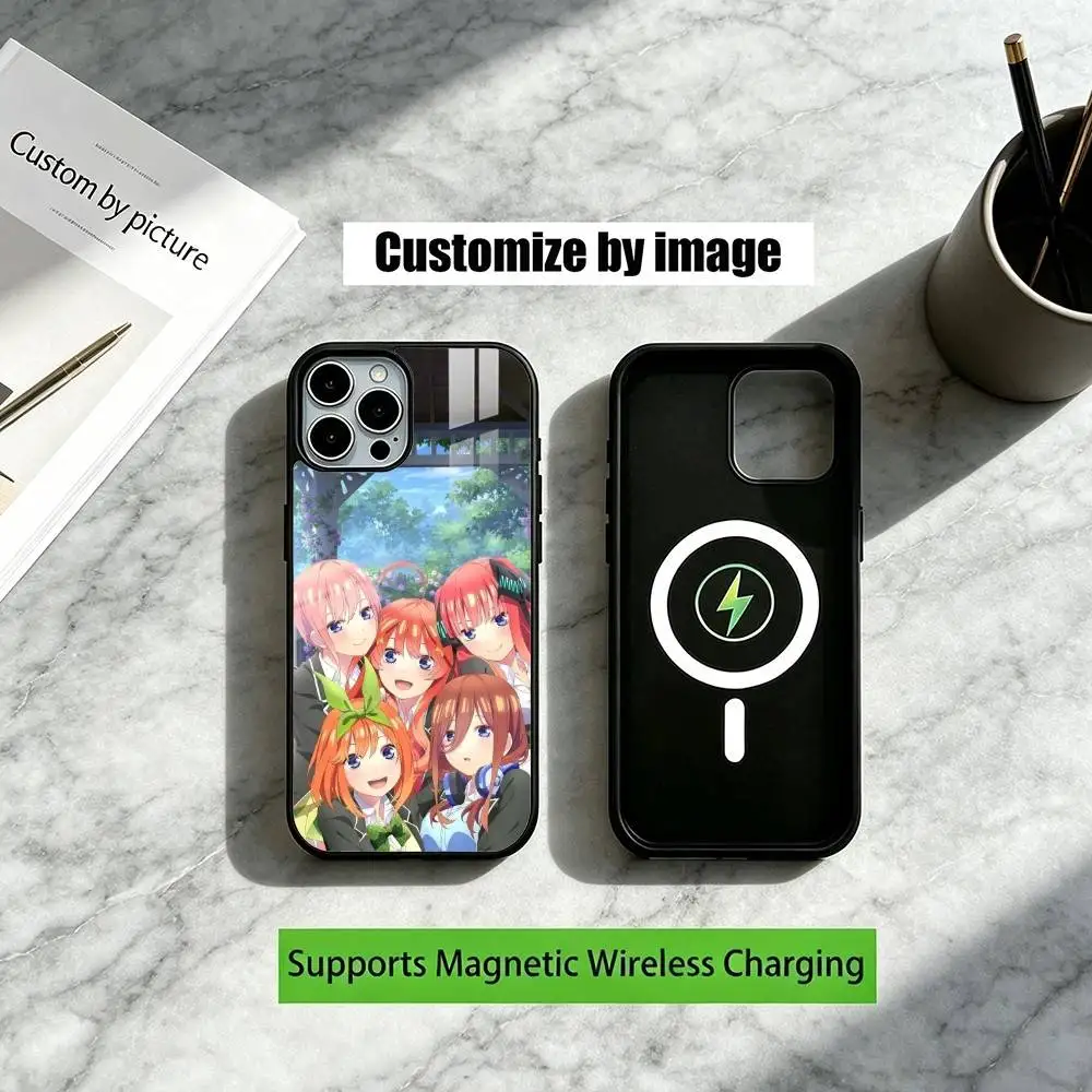 The Quintessential Q-Quintuplets Anime Phone Case For IPhone17,16,15,14,13,12Plus,Pro Compatible With Magnetic Wireless Charging