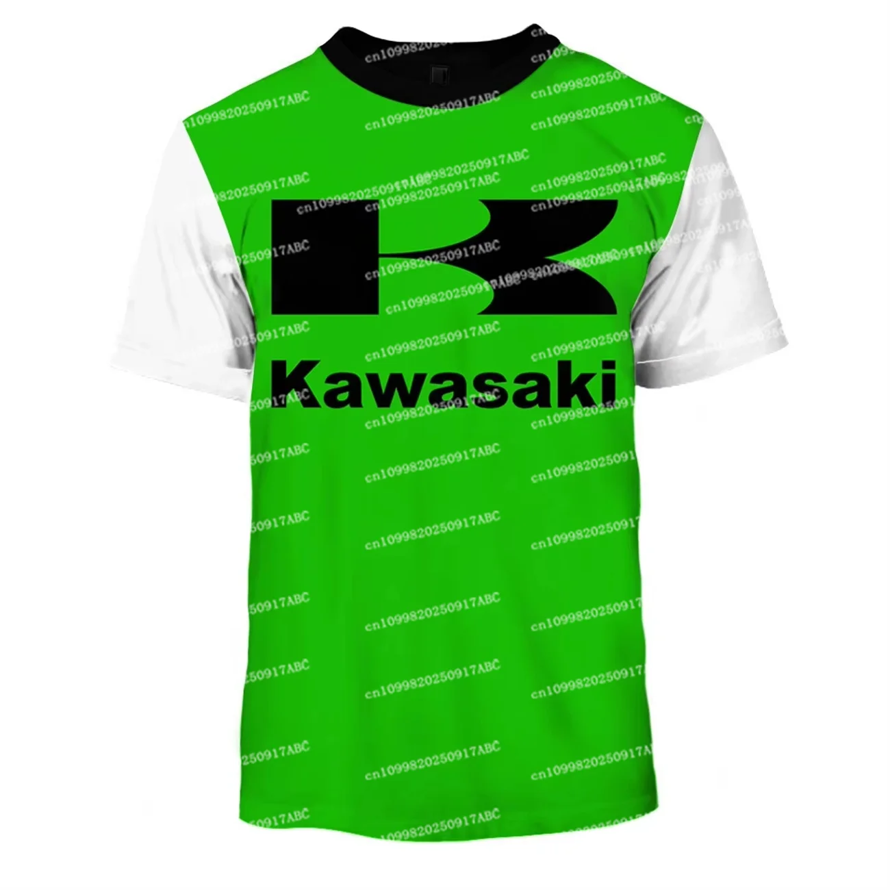 (كاواساكي) الرجال التي شيرت كاواساكي التي شيرت الصيف الرجال كاواساكي دراجة نارية التجفيف السريع المرأة تي شيرت قاطرة عادية تنفس