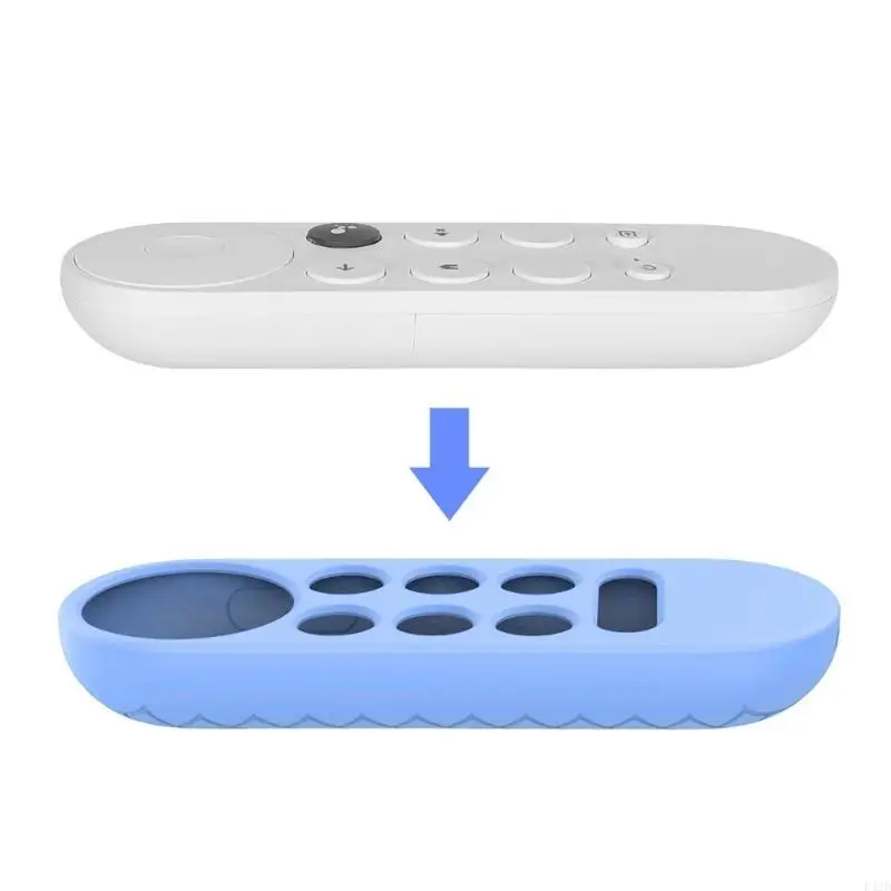 F42D Replacement Remote Cover Silicone for Case Sleeve for Chromecast 2020 Voice Remote Controller view 3