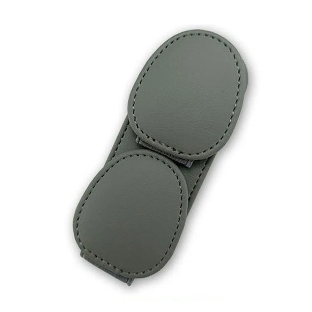 

Magnetic Car Sunglasses Frame PU Leather Sun Visor Organizer Car Glasses Holder Stable Double Clip Ticket Card Clip Truck