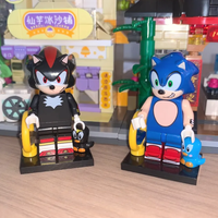 New 2025 Q-Version Sonic 3 Character Toy Hedgehog Sha Dow Tail Figure Model Dolls Assembling Toys Children Anime Toy Gift