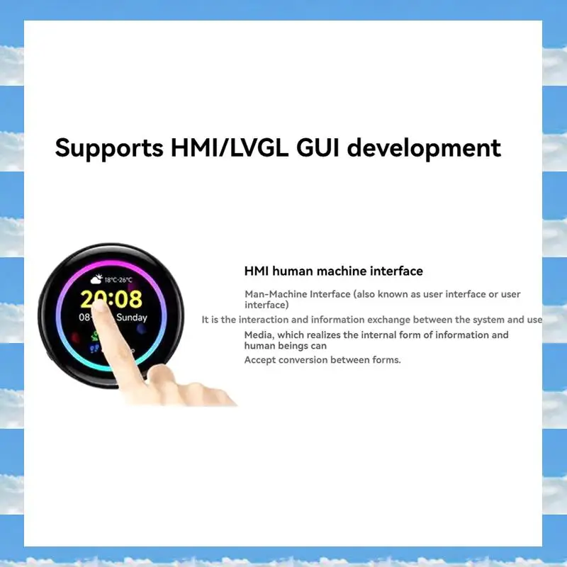 

A11I Esp32-S3 1.43-Inch Round LCD Screen Development Board Amoled Capacitive Touch Screen Supports Wifi Bluetooth A