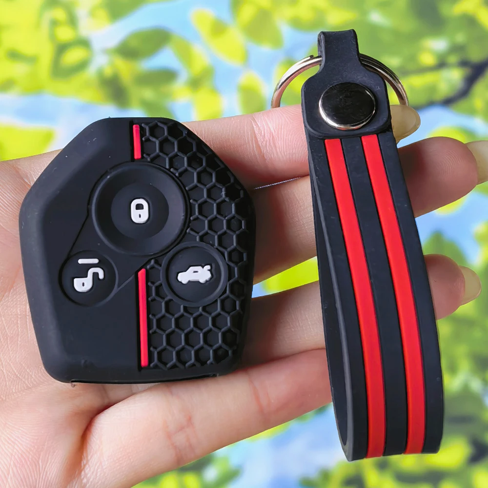 Close‑Fit Silicone Key Fob Accessories With Keychain Dust‑Repellent Protector For Subaru Legacy Tribeca Impreza Forester Xv