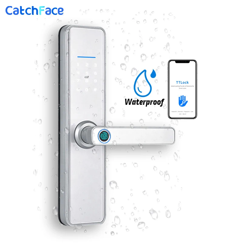 TTLock Fingerprint Smart Door Lock Safe Digital Electronic Lock With Bluetooth APP Password RFID Unlock For Home Security