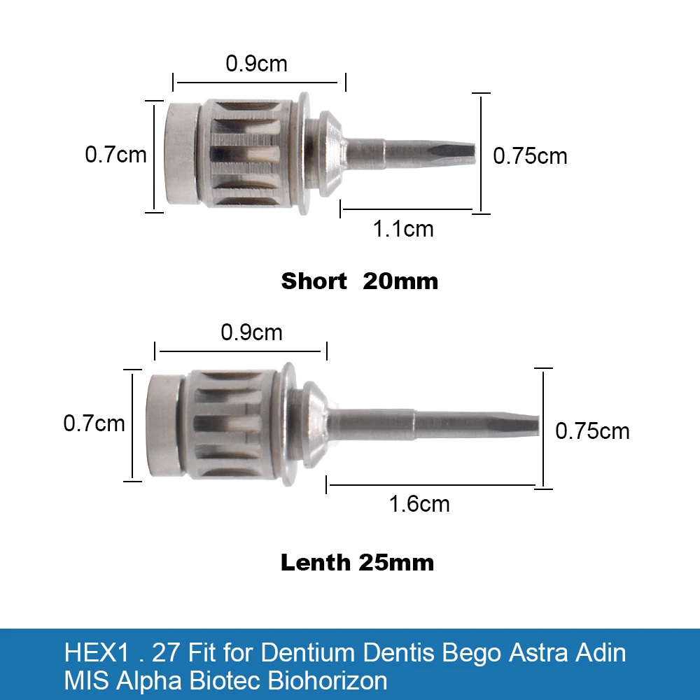 Kit Universal de destornilladores de torsión para implantes dentales, herramientas de reparación de implantes de odontología, destornilladores de