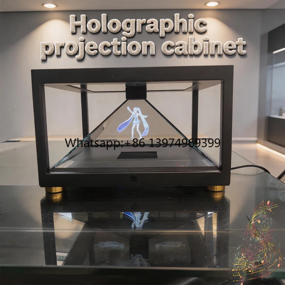 SMX SM-QX36019H Holographic Projection Cabinets with 250x420 Screen for Interactive Jewelry Stores Portable Display Cases