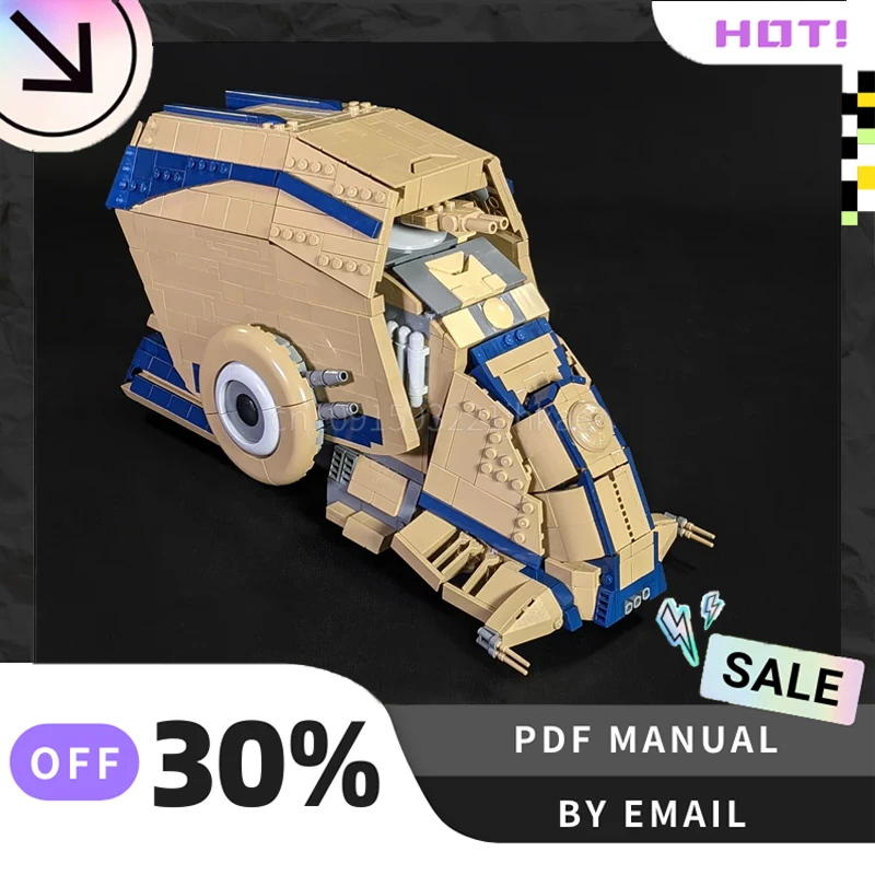 [2320PCS] Customized MOC Super Tank Creative Building Blocks Set STEM Educational Toys DIY Construction Model Kit Birthday Gifts