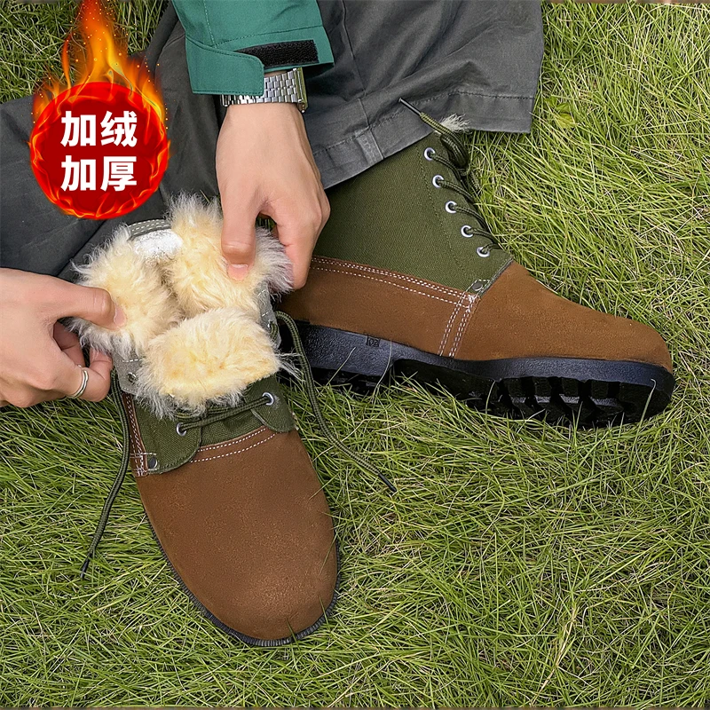 Men Solid Leather Low Ankle Booties Simple Round Toe Flat Heel Zip Boots Non Slip Wearproof Sole Daily Versatile Walking Shoes