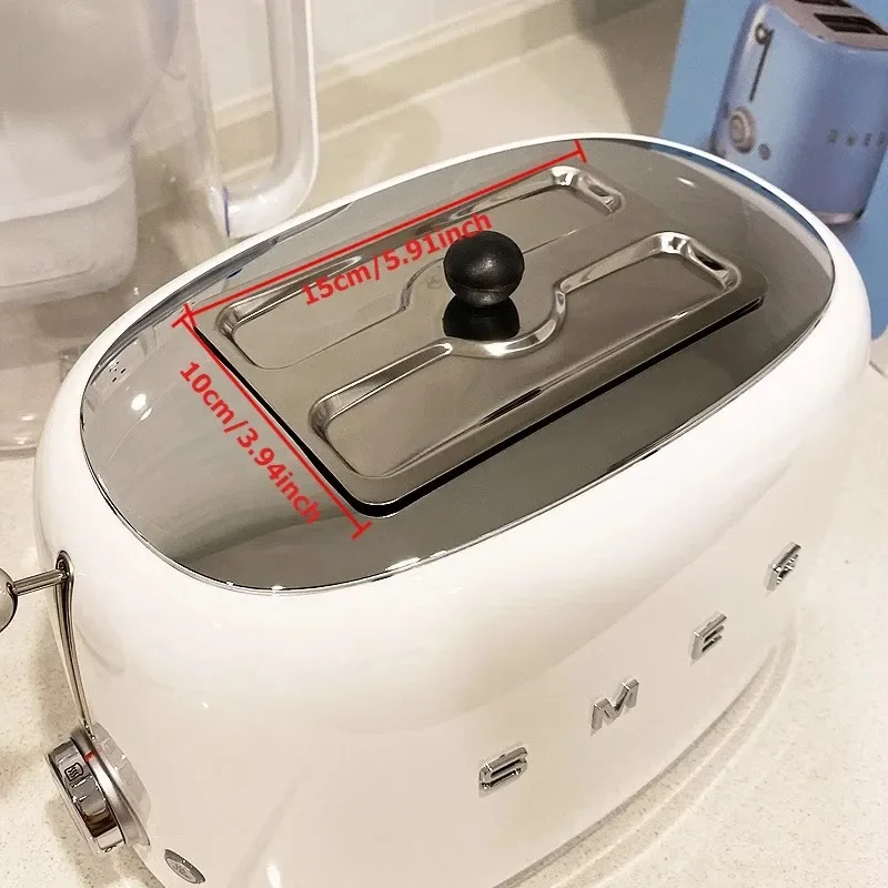 Stainless steel Dust-proof cover Suitable for SMEG Fully automatic toaster Universal accessories