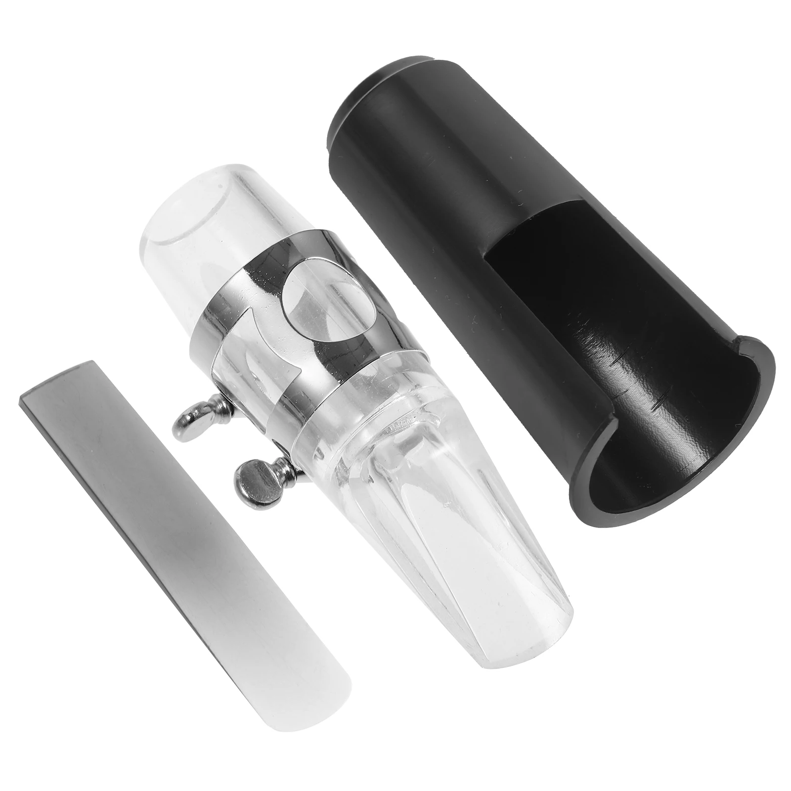 

1Set Portable Alto Saxophone Mouthpiece Ligature Reed Protective Cap Sax Accessories for Alto Soprano Tenor Sax