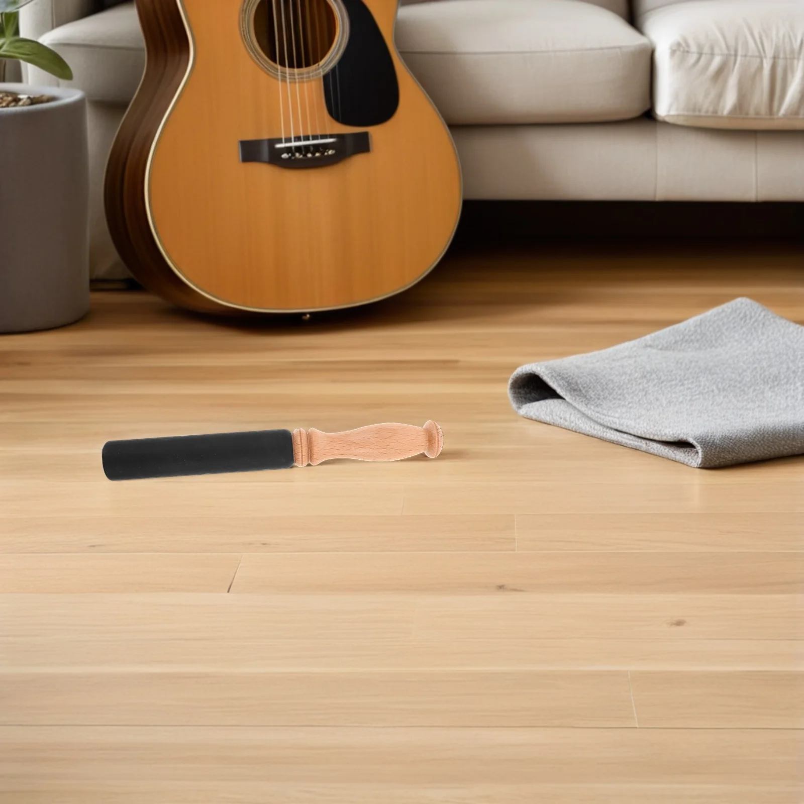 

Tibetan Singing Bowl Mallet Wooden Striker Suede-Wrapped Tip for Yoga Meditation Sound Therapy Resonance Enhancement Accessories