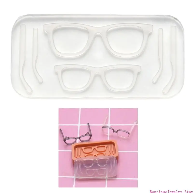 E1PE Eyeglass Jewelry Mold Decorating Silicone Moulds Silicone Texture Suitable for Art Projects and Shelf Displays