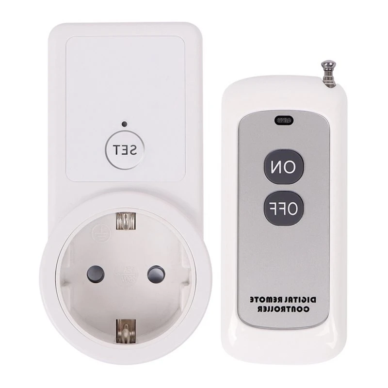 Smart Timer Socket Remote Control Multi-Function Wireless Switch EU Plug For Home Power Socket