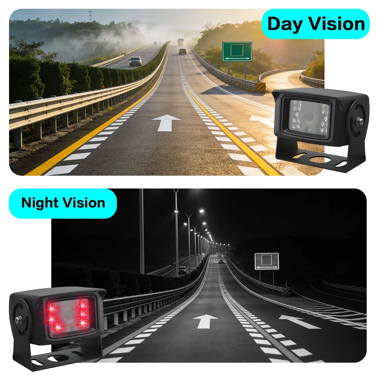 HJT Security Analog Camera BNC Port CCD HD Outdoor SO-NY Car Cameras IR Night Vision IP66 Waterproof Metal Shell