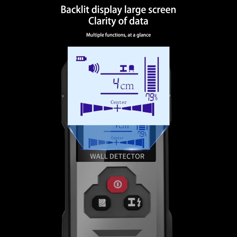 Scanner parede localizador pregos 4 1 eletrônico pregos com rastreadores profundidade ABS