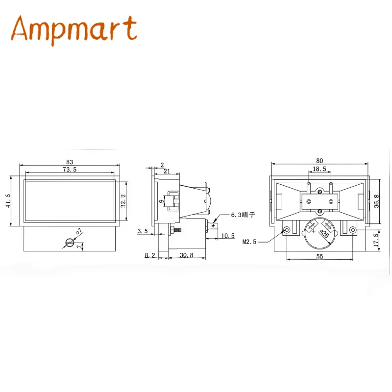 TN-73-9213Hs 5001000μA Analog Pointer DC Microammeter, Panel Mount Microcurrent Meter with back  light for audio amplifier 1PC