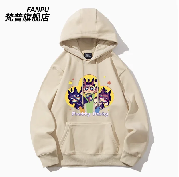 Anime Umamusume: Pretty Derby Hooded Hoodie Cosplay Autumn Winter Men Women Coat Loose Jacket Tops