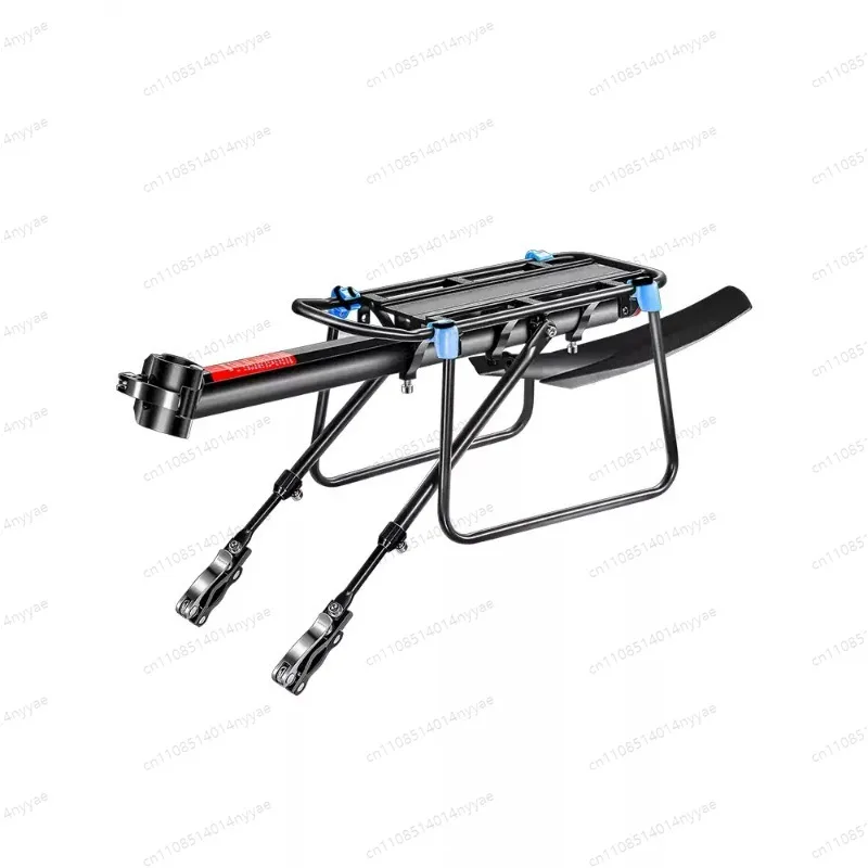 Heavy-duty Rear Bike Rack Suitable for Mountain and Road Bikes – Heavy-duty Alloy Rear Rack with Reflective Mudguards