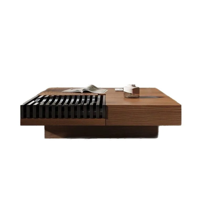 

Medieval walnut Nordic coffee table Modern simple household coffee table
