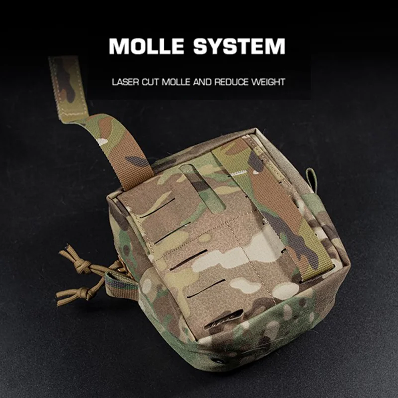 Compact MOLLE GP Pouch Small Panel Organizer Airsoft Plate Carrier Belt Chest Rig Attachment System Belt Airsoft Hunting Bags