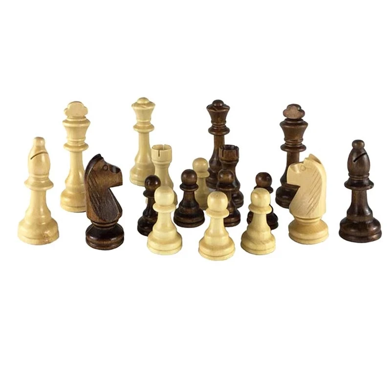 Luxury King Height  54/65/80/105mm Wooden Chess Game Chess Pieces Set Wooden Chess Set for Table Game Complete Chessmen