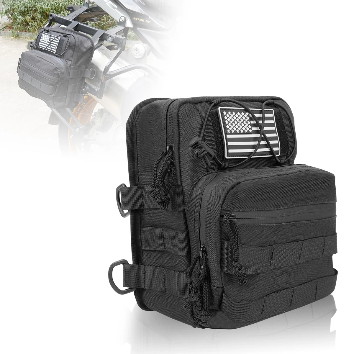 

Universal Club Style Front Handle Bars Bags T-Bar Bag Tool Pouch For Harley Softail Dyna Sportster FXBB Custom Travel Pouch Bag