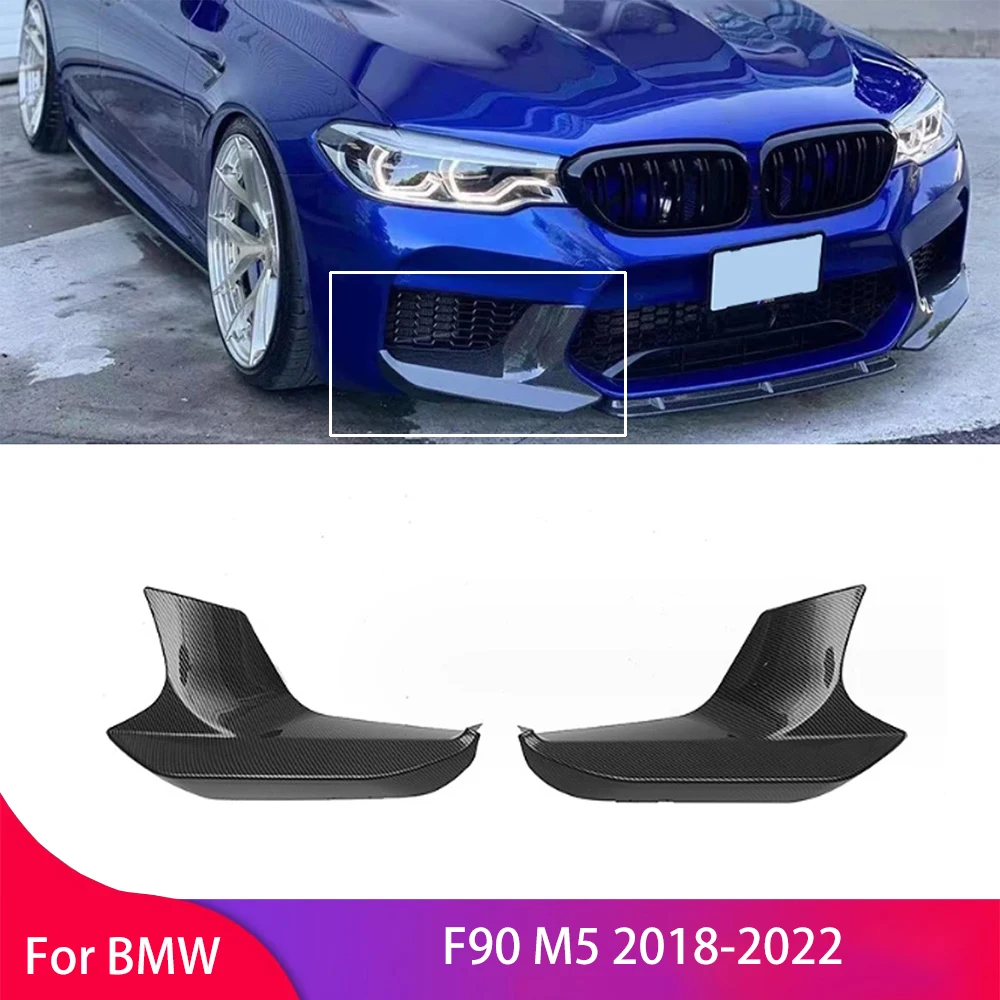 

Front Bumper Side Splitter Cover Lip Fog Lamp Air Vent Intake Spoiler for BMW F90 M5 2018-2022 Front Bumper Guard Auto Parts