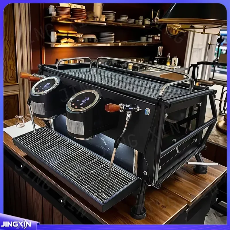custom for Commercial Double Head Stainless Steel Espresso Coffee Maker Automatic Italian Machine For Hotels Cars RVs